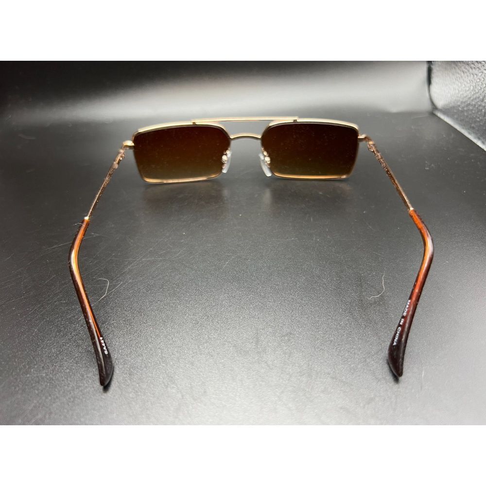 Rectangular Wire-Framed Sunglasses - image 2